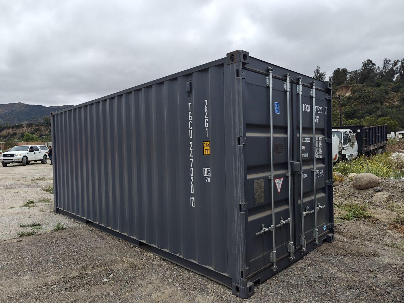 20 FT Standard One Trip container in Slate Grey