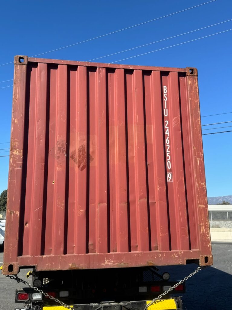 20 FT Standard Used WWT Container Back Side