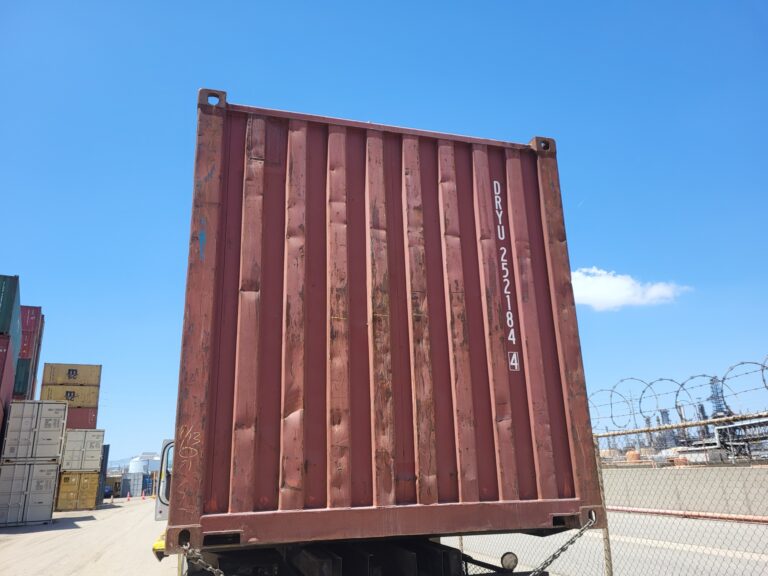 20 FT Standard Used WWT Container Port Rear View