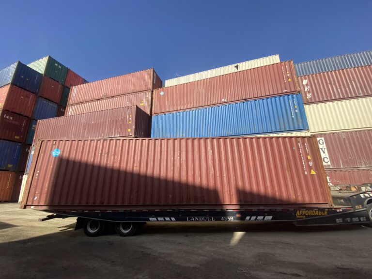 40 FT High Cube Used WWT Container Port Side View